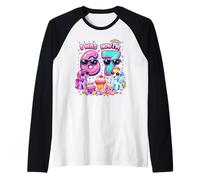 Yo era 6 Ahora Soy 7 Magical Rainbow Pony 67 Meme Niños Cumpleaños Camiseta Manga Raglan