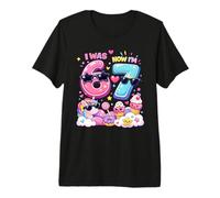 Yo era 6 Ahora Soy 7 Rainbow Unicorn Ice Cream 67 Meme Cumpleaños Camiseta Premium