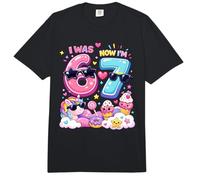 Yo era 6 Ahora Soy 7 Rainbow Unicorn Ice Cream 67 Meme Cumpleaños Comfort Colors Adult Heavyweight T-Shirt