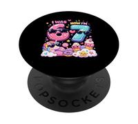 Yo era 6 Ahora Soy 7 Rainbow Unicorn Ice Cream 67 Meme Cumpleaños PopSockets PopGrip Adhesivo