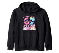 Yo era 6 Ahora Soy 7 Rainbow Unicorn Ice Cream 67 Meme Cumpleaños Sudadera con Capucha