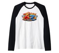 Yo era 6 Ahora Soy 7 Six Seven Car Racer 67 Meme Fiesta de cumpleaños Camiseta Manga Raglan