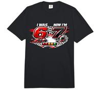 Yo era 6 Ahora Soy 7 Six Seven Race Car 67 Meme Fiesta de cumpleaños Comfort Colors Adult Heavyweight T-Shirt
