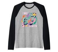 Yo era 6 Ahora Tengo 7 7 cumpleaños 6 7 cumpleaños niños Camiseta Manga Raglan