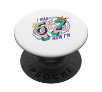 Yo era 6 Ahora Tengo 7 7 cumpleaños 6 7 cumpleaños niños PopSockets PopGrip Adhesivo