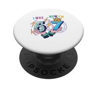 Yo era 6 Ahora Tengo 7 7 cumpleaños 6 7 cumpleaños niños PopSockets PopGrip Adhesivo