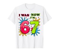 Yo era 6 Ahora Tengo 7 cumpleaños 67 Meme 7 Años Cumpleaños Niños Camiseta