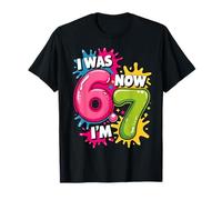 Yo era 6 Ahora Tengo 7 cumpleaños 67 Meme 7 Años Cumpleaños Niños Camiseta