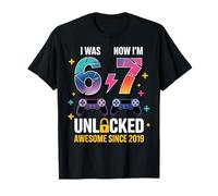 Yo era 6 Ahora Tengo 7 Cumpleaños 67 Meme 7 Años Cumpleaños Niños Camiseta