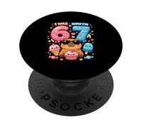 Yo era 6 Ahora Tengo 7 Cumpleaños 67 Meme Capibara Helado Kawaii PopSockets PopGrip Adhesivo