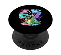 Yo era 6 Ahora Tengo 7 cumpleaños 67 Meme Kaiju Ice Cream Drip PopSockets PopGrip Adhesivo