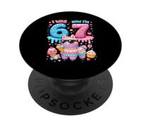 Yo era 6 Ahora Tengo 7 Cumpleaños 67 Meme Llama Alpaca Lover Niños PopSockets PopGrip Adhesivo