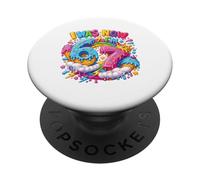 Yo era 6 Ahora Tengo 7 Goteo Seis Siete 7 Cumpleaños Goteo de Helado PopSockets PopGrip Adhesivo