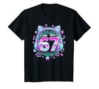 Yo era 6 Ahora Tengo 7 K-Pop Seis Siete 7 Cumpleaños 67 Chicas Camiseta