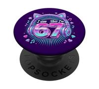 Yo era 6 Ahora Tengo 7 K-Pop Seis Siete 7 Cumpleaños 67 Chicas PopSockets PopGrip Adhesivo