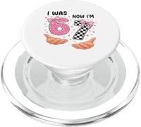 Yo era 6 Ahora Tengo 7 Lindos números de cumpleaños de Siete años PopSockets PopGrip para MagSafe