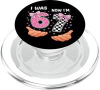 Yo era 6 Ahora Tengo 7 Lindos números de cumpleaños de Siete años PopSockets PopGrip para MagSafe