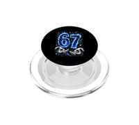 Yo era 6 Ahora Tengo 7 Seis Siete Llamas Azules 7º Cumpleaños PopSockets PopGrip para MagSafe