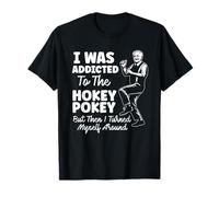 Yo era Adicto a la Broma de Juego de Palabras de papá Divertido de Hokey Pokey Camiseta