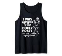 Yo era Adicto a la Broma de Juego de Palabras de papá Divertido de Hokey Pokey Camiseta sin Mangas