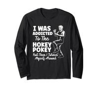 Yo era Adicto a la Broma de Juego de Palabras de papá Divertido de Hokey Pokey Manga Larga