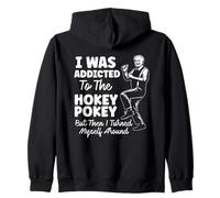 Yo era Adicto a la Broma de Juego de Palabras de papá Divertido de Hokey Pokey Sudadera con Capucha