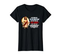 Yo era como Yahweh Divertido Jesucristo Juego de Palabras Cristiano Dicho Camiseta gráfica económica, Mujer, Negro, S
