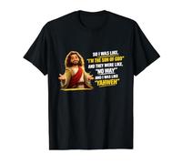 Yo era como Yahweh Divertido Jesucristo Juego de Palabras Cristiano Dicho Camiseta gráfica económica, Hombre, Negro, M
