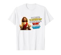 Yo era como Yahweh Divertido Jesucristo Juego de Palabras Cristiano Dicho Camiseta gráfica económica, Hombre, Blanco, S