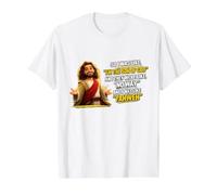 Yo era como Yahweh Divertido Jesucristo Juego de Palabras Cristiano Dicho Camiseta gráfica económica, Hombre, Blanco, XL