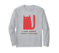 Yo era Feliz Hace Tres Vidas (Declaración Divertida del Gato) Manga Larga