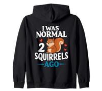 Yo era normal 2 ardillas atrás dicho divertido Sudadera con Capucha