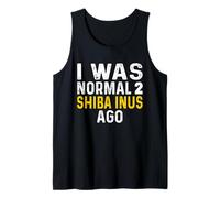 Yo era normal dos Shiba Inus Hace Camiseta sin Mangas