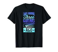 Yo era Normal Hace Tres Guitarras Chiste coleccionista de Guitarras Camiseta
