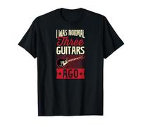 Yo era Normal Hace Tres Guitarras Chiste coleccionista de Guitarras Camiseta