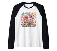 Yo era Seis Ahora Soy Siete Pascua 67 Meme 7 Cumpleaños Camiseta Manga Raglan