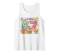 Yo era Seis Ahora Soy Siete Pascua 67 Meme 7 Cumpleaños Camiseta sin Mangas