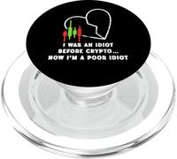 Yo era un idiota antes de Crypto - Ahora soy un pobre idiota PopSockets PopGrip para MagSafe