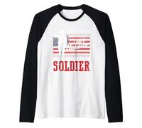 Yo era un Soldado Soy un Soldado Siempre seré un Soldado EE.UU Camiseta Manga Raglan