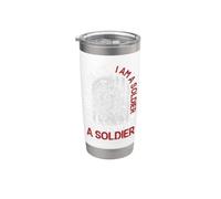 Yo era un soldado Soy un soldado Siempre seré un soldado EE.UU Vaso térmico de acero inoxidable de doble pared