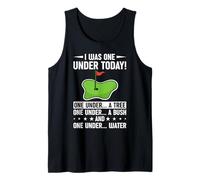 Yo era uno Debajo de Hoy - Golfista Amante del Golf Golf Golf Camiseta sin Mangas