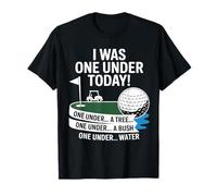 Yo era uno Debajo de Hoy Golfista Jugador de Golf Divertido Golf Camiseta