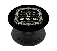 Yo Estoy contigo, no te desanimes, Porque yo Soy tu Dios Isaías 41 PopSockets PopGrip Adhesivo