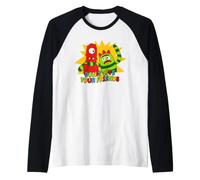 Yo Gabba Gabba! Don't Bite Your Friends Muno & Brobee TV Camiseta Manga Raglan