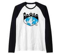 Yo Gabba Gabba! Global Logo with Silhouettes TV Show Camiseta Manga Raglan