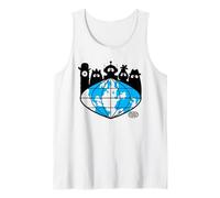 Yo Gabba Gabba! Global Logo with Silhouettes TV Show Camiseta sin Mangas