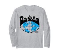 Yo Gabba Gabba! Global Logo with Silhouettes TV Show Manga Larga