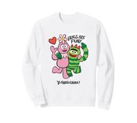 Yo Gabba Gabba! Hugs Are Fun Foofa Brobee Valentine's Day Sudadera