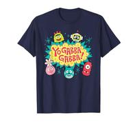 Yo Gabba Gabba! Logo with Character Heads TV Show Camiseta