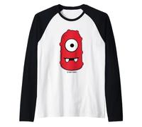 Yo Gabba Gabba! Muno Red Character Big Face Camiseta Manga Raglan